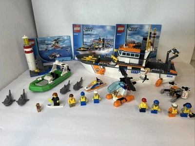 Retired Lego City Coast Guard Set 60014 Instructions & 60011 Surfer Rescue 100% - Image 1 of 4