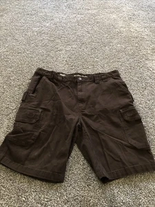 Rugged Wear Brown Flex Cargo Shorts - Men’s 42, Waist 20.5”, Total Length 22” - Picture 1 of 3