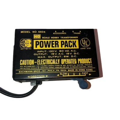 Bachmann Transformer HO Scale Train Power Pack 6604 Made in Hong Kong    @D - Image 1 of 4