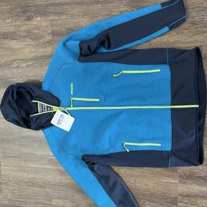 Patagonia Jacket Mens Large Dual Aspect Polartec Hoodie Camping Hiking Outdoor - Picture 1 of 16