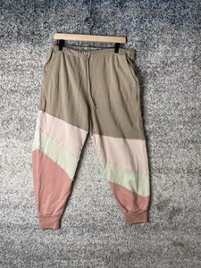 Free People Jogginghose Herren Medium Beige Colorblock Patchwork Sweatpants - Bild 1 von 9