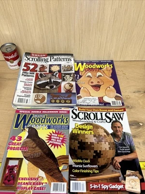 50 PC LOT VTG Woodworking magazines How To Saw Projects Handyman Scroll Saw DIY - Image 1 of 4