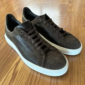 Zapatilla deportiva Good Man Brand Italia cuero marrón gamuza zapatos para hombre talla 11 - Imagen 1 de 23