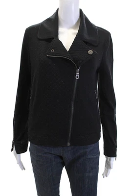 Chaqueta Chanel Mujer Lana Cuello Cremallera Manga Larga Negra Talla 40 EUR Foto 1 de 4