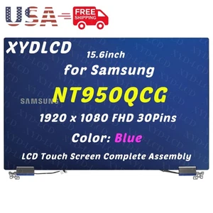 15,6 cala do Samsung Galaxy Book NT950QCG-X516A LCD Ekran dotykowy Montaż Niebieski A+ - Zdjęcie 1 z 8