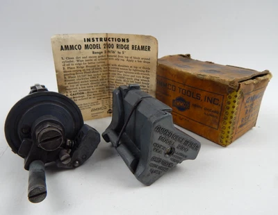 Vintage Ammco Model 2100 Ridge Reamer, Range 2-9/16” to 5” + Bonus Tool Unmarked - Imagem 1 de 4