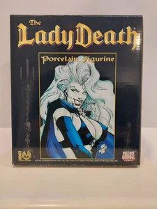 Chaos Comics "The Lady Death" Porcelain Figurine (1994) Limited Ed! Open Box - Picture 1 of 24
