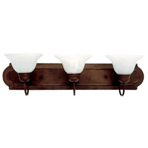 Yosemite Home Decor 4993-3DB 30-Inch 3-Light Bathroom Vanity, Dark Brown - Picture 1 of 1