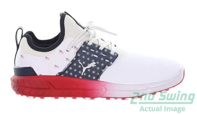 Nuevo zapato de golf para hombre Puma IGNITE articulado 9,5 rojo/blanco/azul precio de venta sugerido por el fabricante 180 USD 376417 01 Foto 1 de 3
