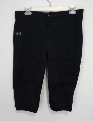 Under Armour Niñas Béisbol Softbol Atlético Capris Pantalones Negros Juveniles XL 31W Foto 1 de 3