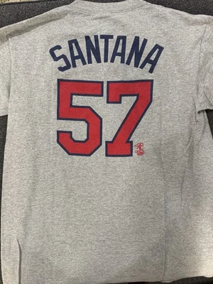 Camiseta gris grande Johan Santana Minnesota Twins Foto 1 de 3