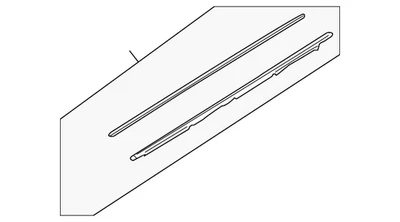 Genuine Audi Belt Molding 4F0-853-763-E-2ZZ — 第 1/2 张图片