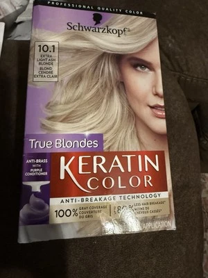 Schwarzkopf Keratin Color True Blondes 10.1 Extra Light Ash Blonde Foto 1 de 2
