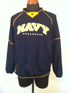 Mens NAVY ANNAPOLIS by Russell Athletics Medium EUC Vented Back Running Jacket - Picture 1 of 7