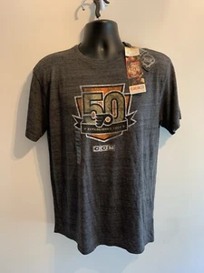 Ultra Rare! Offizielles NHL CCM Philadelphia Flyers Herren T-Shirt - Größe Medium Neu mit Etikett - Bild 1 von 4