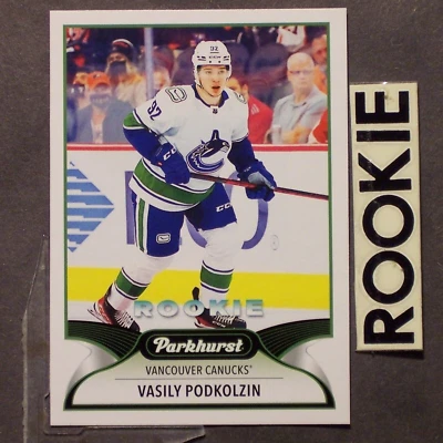 VASILY PODKOLZIN 2021/22 Parkhurst ROOKIE #299 Vancouver Canucks RC - Image 1 of 2