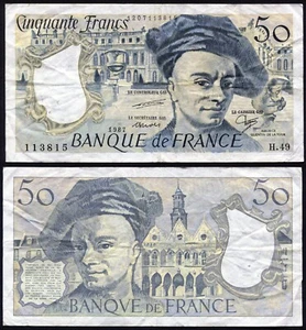 France 50 francs 1987 Maurice Quentin de la Tour P152c F #1 - Picture 1 of 9