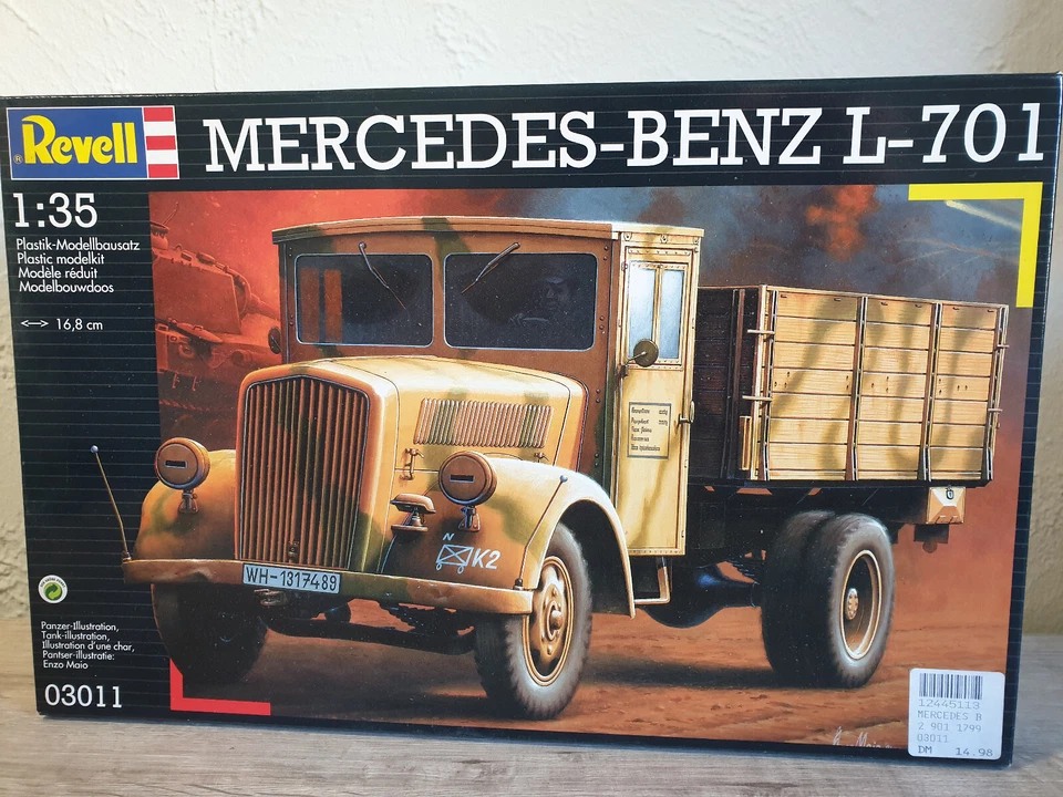 Revell 03011 Mercedes-Benz L-701 camion camion veicolo militare 1:35 model kit - Immagine 1 di 1