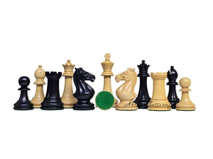 3.75" GM Blitz Edition Staunton Series Chess Set -Ebonised/ Boxwood - Picture 1 of 10