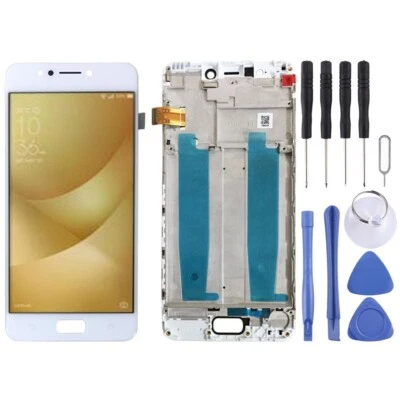 For Asus Zenfone 4 Max ZC520KL LCD Display Touch Screen Digitizer W/Frame White - Image 1 of 3