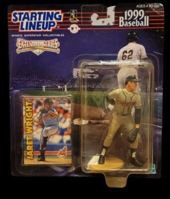 Alineación inicial 1999 MLB béisbol Cleveland Indians Jaret Wright NiB Foto 1 de 2