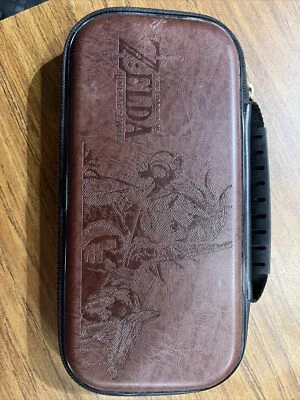 Legend of Zelda Breath of the Wild Official Nintendo Switch Travel Case Brown - Image 1 of 4