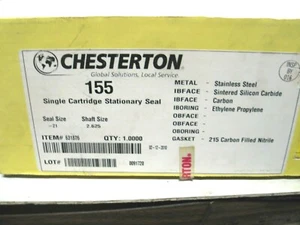 NUEVO EN CAJA CHESTERTON 631876 #155 2-5/8" CARTUCHO ÚNICO SELLO ESTACIONARIO ASIO P8153 - Imagen 1 de 6