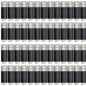Kootion 100Stück 2GB USB 2.0 Metal Speichermedien USB Stick Memory Stick Schwarz - Bild 1 von 14