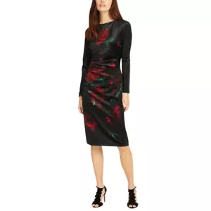 Phase Eight Fenella Kleid Blumenmuster schwarz/rot UVP 110£. - Bild 1 von 5