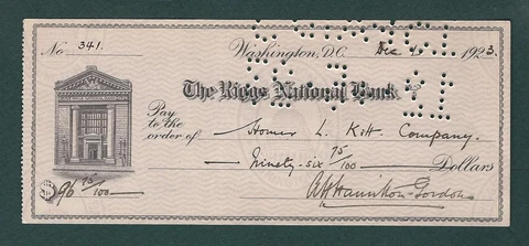 Alexander Hamilton-Gordon signed check British WWI General Cover