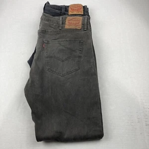Lot of 2 Levi's 502 Regular Taper Jeans Black Men's Size 38 X 34 - Picture 1 of 7