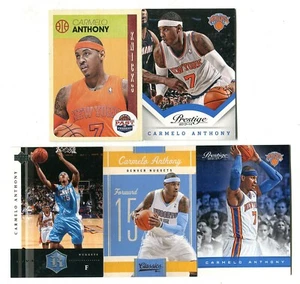 Lote de 5 tarjetas de baloncesto Carmelo Anthony NUGGETS KNICKS THUNDER (LOTE 2) - Imagen 1 de 1
