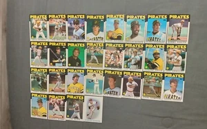 PITTSBURGH PIRATES 1986 Topps Team Set BREAM RHODEN REUSCHEL TANNER RAY 28 CARD - Picture 1 of 6