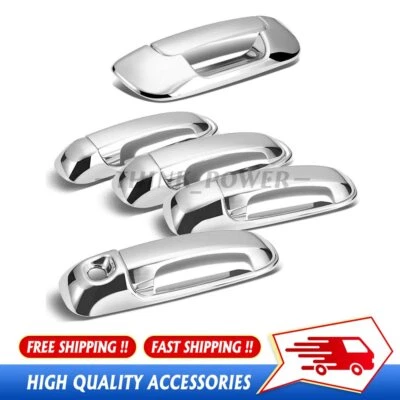 Chrome Door Handle Covers for 2002-2008 Dodge Ram 1500 / 2003-2009 Ram 2500 3500 Foto 1 de 4