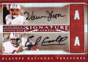 2007 National Treasures WARREN MOON EARL CAMPBELL Dual Auto Card #d 20 Rare - Picture 1 of 1