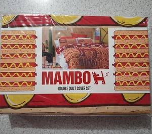 Double Mambo Hotdog Quilt Cover 180 THREAD COUNT - Cotton Rich (NEW) - Picture 1 of 4
