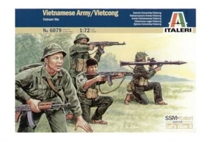 Italeri 6079 1/72 Scale Military Model Kit Vietnam War Vietcong Army(50 Figures) - Picture 1 of 1