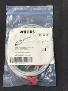 Philips M1543A ECG Leadwire Lead Set | Snap-Style, 35", Red (Set of 3) - Picture 1 of 3