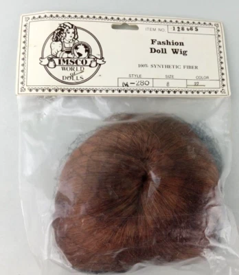 IMSCO World of Dolls PELUCA MUÑECA PELO 128085 M-280 Talla 8 Color 27 Trenzas NUEVA EN PAQUETE Foto 1 de 3