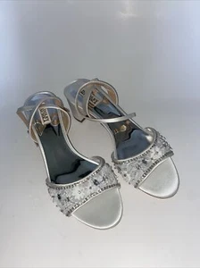 Sandalia de tacón blanco para mujer - talla 10 - Imagen 1 de 3