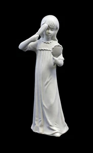 9942798-d Porzellan Figur Wagner&Apel Mädcehn mit Spiegel weiß H22 cm - Bild 1 von 2