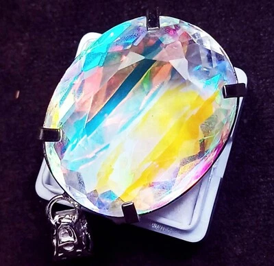 Loose Gems Mystic Quartz Multi-Color GS Solid Silver 96.35 Ct Certified Pendant - Image 1 of 4