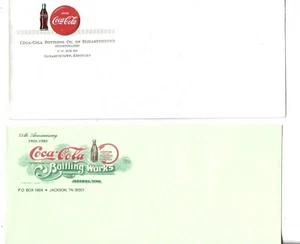 VIER VERSCHIEDENE COCA-COLA BRIEFUMSCHLÄGE 50er - 1980er Jahre - Bild 1 von 2