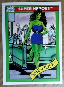 1990 Marvel Universe Card 39 SHE-HULK. Free New Top Loader. - Picture 1 of 3