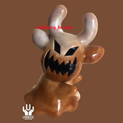 UNBOX Ghost Cowly Coffee Color SOFT VINYL Figure H3inch Cute Toy Sofubi — 第 1/2 张图片