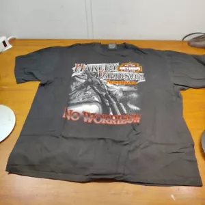 Vintage 2000 Harley Davidson Australia "No Worries" T-Shirt Size XL EUC V2 - Picture 1 of 8