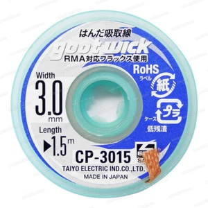 Desoldering Goot Wick CP-3015 Japan Original RoHS - Picture 1 of 4