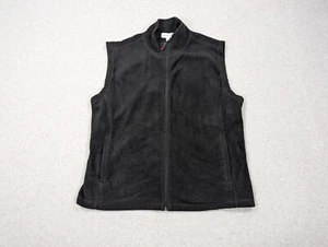 Saddlebred Vest Extra Large Black Fleece Zip Up Sweater Sports Golf Outdoors - Picture 1 of 9