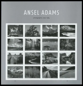 US #5854q 5854r-ag Ansel Adams Foglio Imperf Pannello senza fustelle NDC - Foto 1 di 1