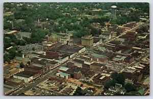 AERIAL OF SALISBURY NORTH CAROLINA postcard D6 - Picture 1 of 2